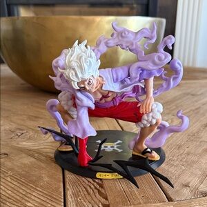 ONEPIECE monkey D luffy gear 5 Anime Action Figure with Purple and Red Details
